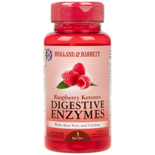 Raspberry Ketones Digestive Enzymes / 60 капсули, 20 дози - Holland And Barrett
