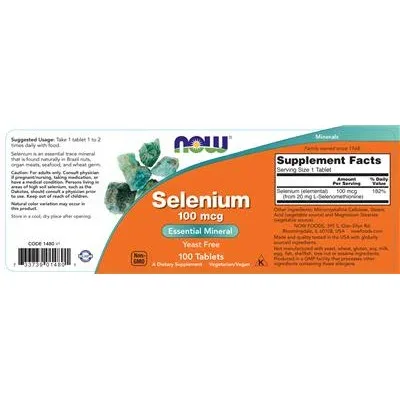Селен 100 мкг / Selenium 100 mcg - NOW