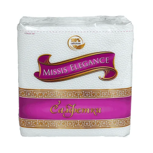 Салфетки Missis Elegance 50бр. бели
