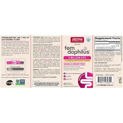 Fem Dophilus 5 милиарда CFU / Fem Dophilus 5 Billion CFU - Jarrow Formulas