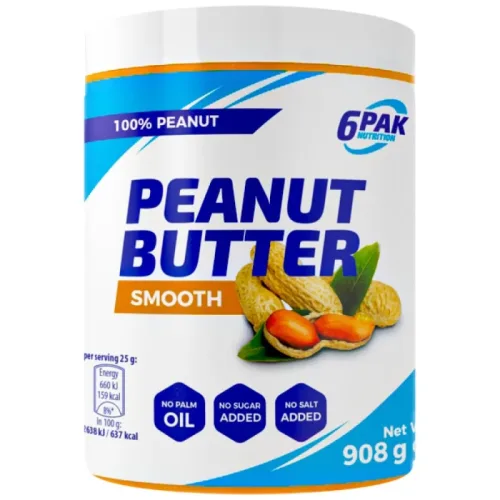 Peanut Butter Pak Smooth / 908 грама - 6PAK Nutrition