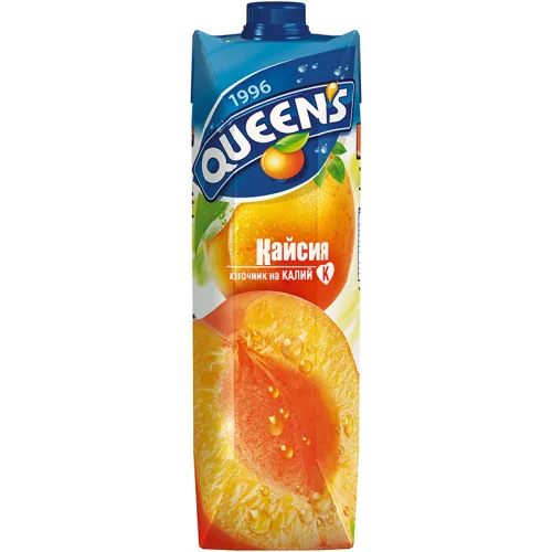 Сок от кайсия "Queen's" 1л.