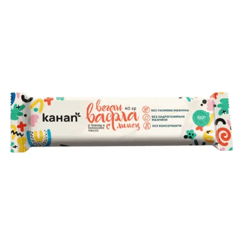 Веган вафла с лимец Канап 40гр.