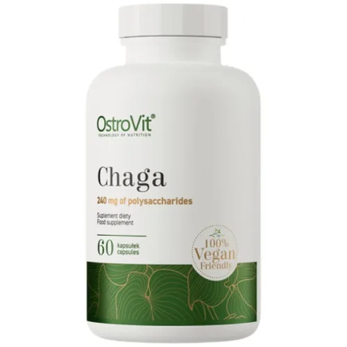 Chaga 600 mg | Vege / 60 капсули, 60 дози - OstroVit