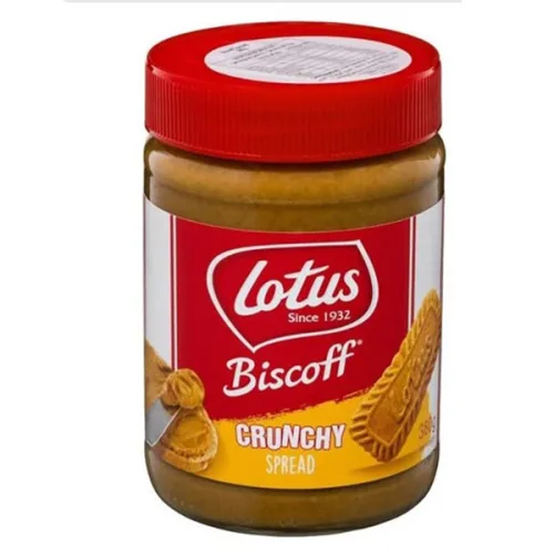 Крем от карамелизирани бисквити крънчи Biscoff Lotus 380гр.
