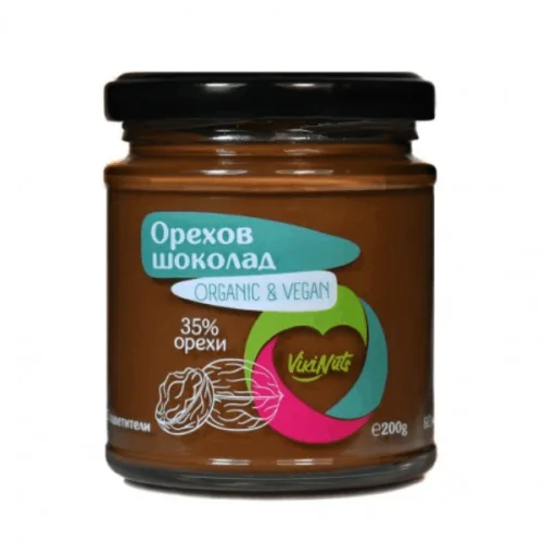 Орехов шоколад 100% Веган 35% Орехи Viki Nuts 200 гр.