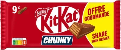 KITKAT CHUNKY Шоколадова барета с мляко 9x40g / KITKAT CHUNKY Milk Chocolate Bar 9x40g - Nestlé