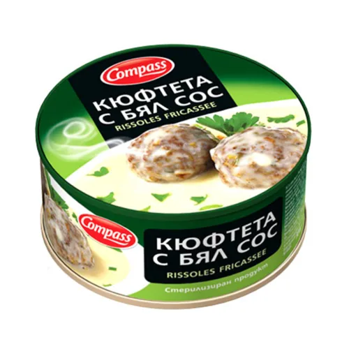 Кюфтета с бял сос Компас 300гр. - Компас