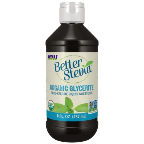 Better Stevia® Liquid | Glycerite / 237 мл - NOW Foods