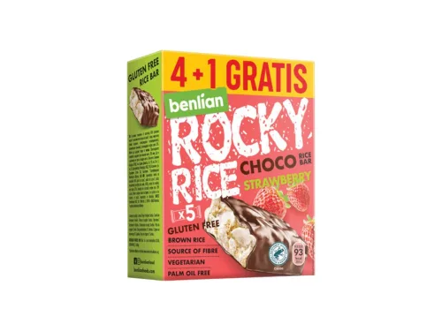 Десерт Оризов Rocky Rice Ягода 4+1 Бр