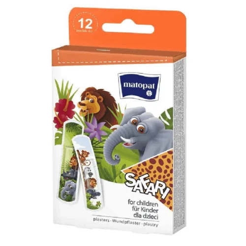 Пластири Matopat Safari 12бр.