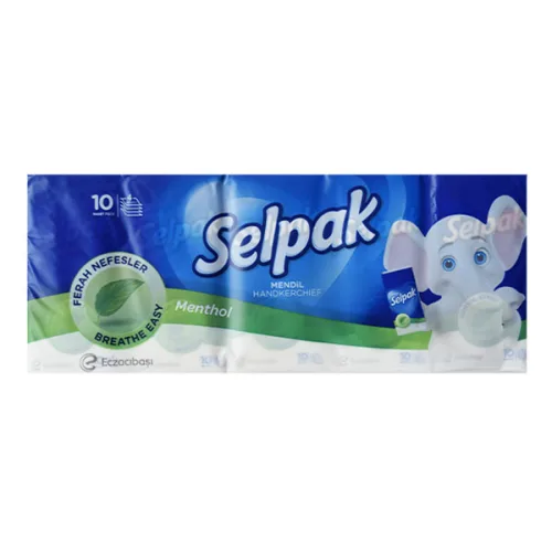 Носни кърпички Selpak Mentol четирипластови 10 бр.