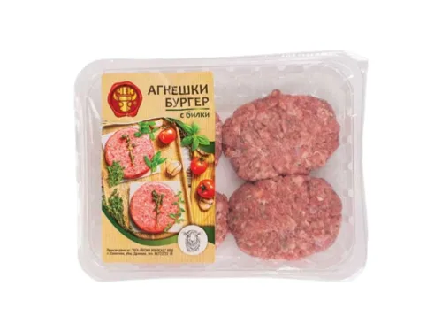 Бургер Агнешки С Билки 400гр Охл. Тарелка Чех