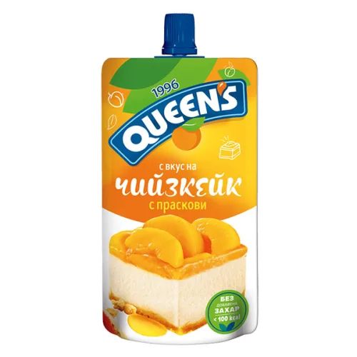 Мус чийзкейк с праскови Queens 100гр. - Queen's