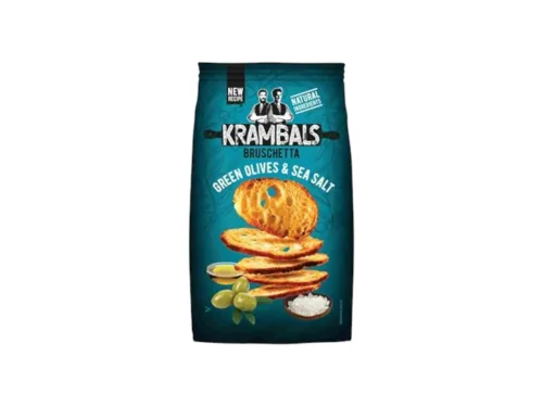 Брускети Krambals Зелени Маслини и Морска Сол 70гр
