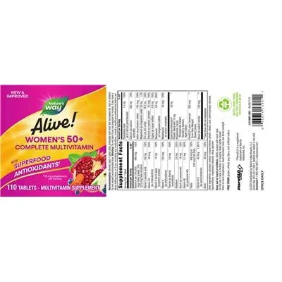 Alive! Women's 50+ Complete Multivitamin - Nature's Way