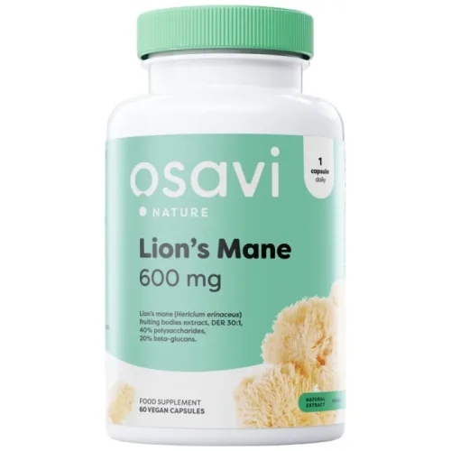 Lion's Mane 600 mg / 60 капсули, 60 дози - Osavi