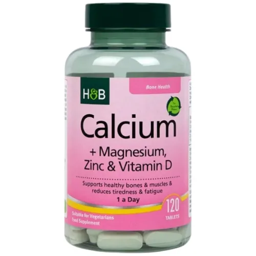 Calcium + Magnesium, Zinc & Vitamin D / 120 Таблетки, 120 дози - Holland And Barrett