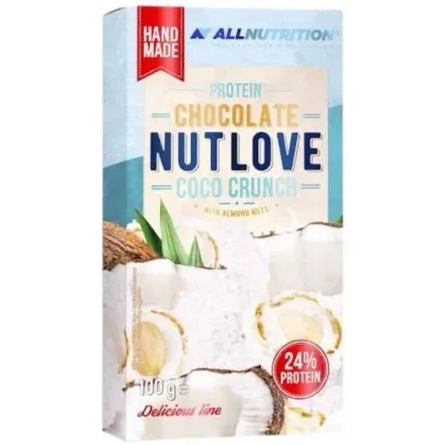 Nutlove Протеинов шоколад, кокос, 100 g, AllNutrition - Allnutrition