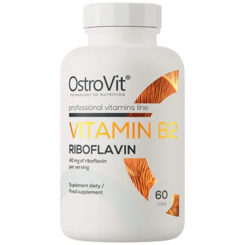 Vitamin B2 Riboflavin 40 mg / 60 капсули, 60 дози - OstroVit