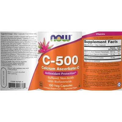 C-500 Калциев аскорбат-C / C-500 Calcium Ascorbate-C - NOW