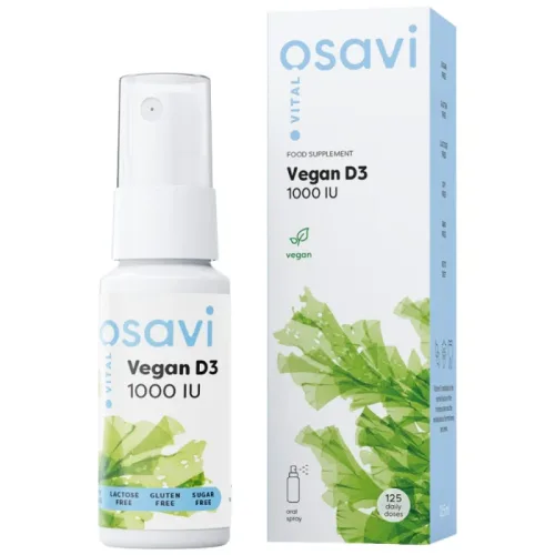 Vegan D3 1000 IU | Oral Spray / 5 мл, 125 дози / 12.5 мл - Osavi