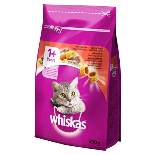 Whiskas dry с говеждо месо 300гр. - Whiskas
