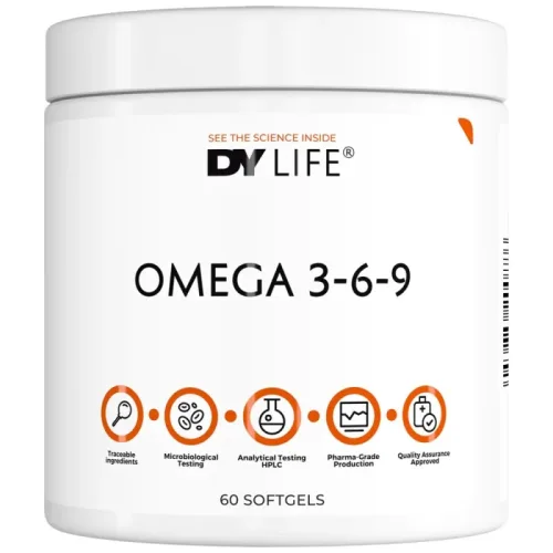 DY Life Omega 3-6-9 1000 mg (20 дози) / 60 Гел капсули - Dorian Yates Nutrition