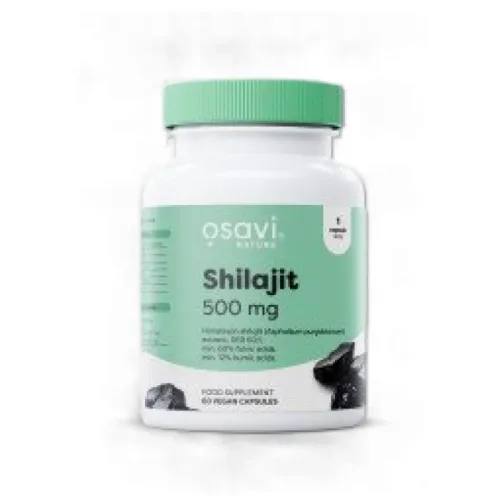 Shilajit 500 mg | 60:1 Extract with 60+% Fulvic Acids (60 дози) / 60 капсули - Osavi