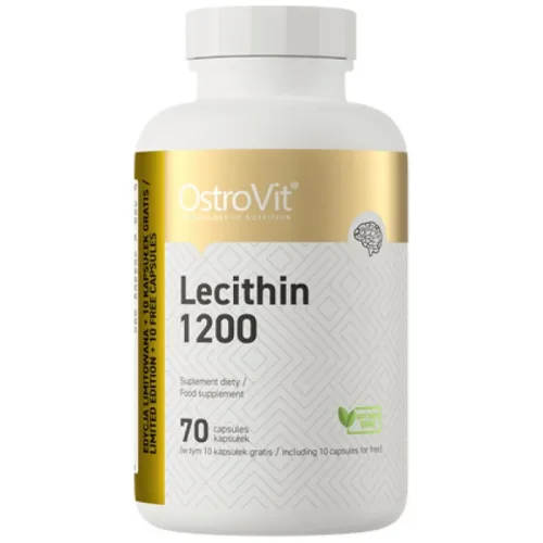 Lecithin 1200 / NO GMO / 70 Гел капсули, 70 дози - OstroVit