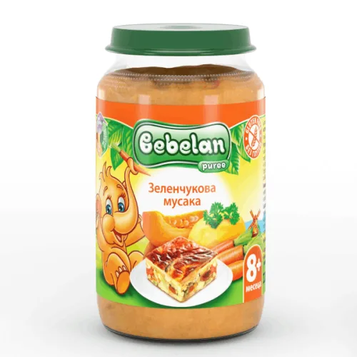 Пюре зеленчукова мусака 8+месеца Bebelan 220гр. - Bebelan