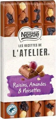Шоколад NESTLE L'ATELIER с мляко и стафиди - 170g / NESTLE L'ATELIER Milk Chocolate with Raisins - 170g - Nestlé