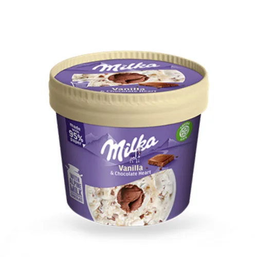 Сладолед Milka ванилия и шоколад чашка 145мл. - Milka