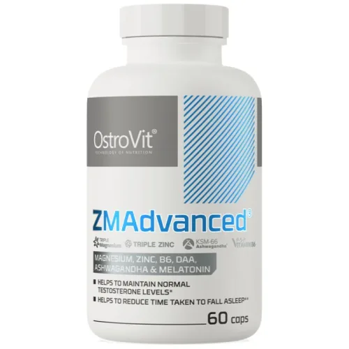 ZMAdvanced Caps | DAA, Ashwagandha and Melatonin / 60 капсули, 60 дози - OstroVit