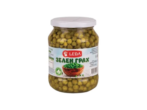 Грах Зелен Leda 680г Буркан