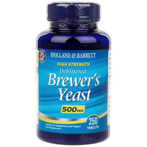 Brewers Yeast 500 mg / High Strength / 250 Таблетки, 41 дози - Holland And Barrett