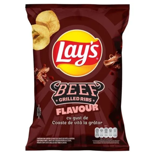 Чипс Lay's гриловани телешки ребра 125гр.