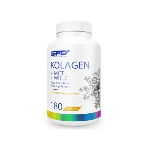Collagen + MCT + Vitamin C - Морски Колаген, Разфасовка 180 caps - SFD