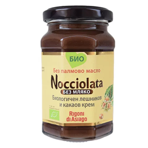 Био какаов крем с лешници без мляко Nocciolata 250гр.
