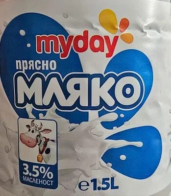 Пълномаслено прясно краве мляко 3.5% - myday