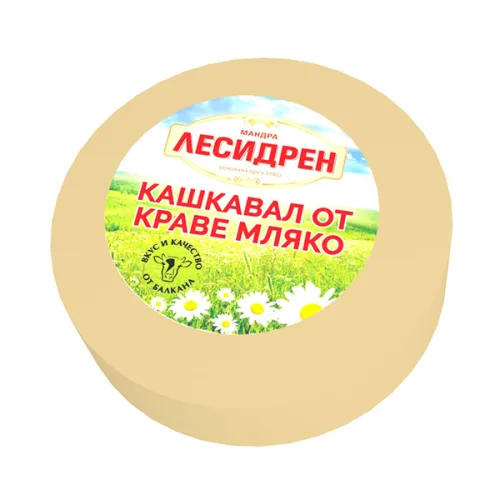 Кашкавал от краве мляко Лесидрен 325гр. - Лесидрeн