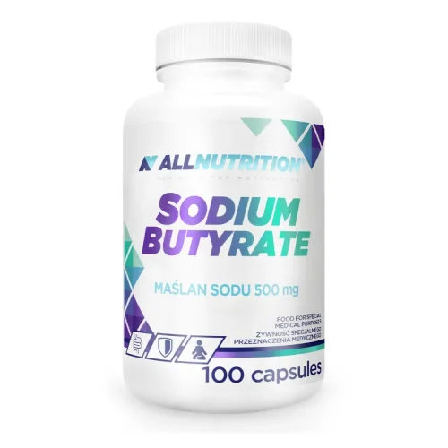 Sodium Butyrate 500mg - Натриев Бутират, Разфасовка 100 caps - Allnutrition