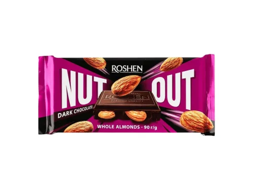 Шоколад Roshen Nut Out Тъмен С Бадем Цял