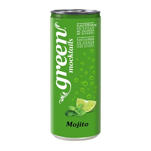 Газирана напитка Green Cola Pink Mojito кен 330мл.
