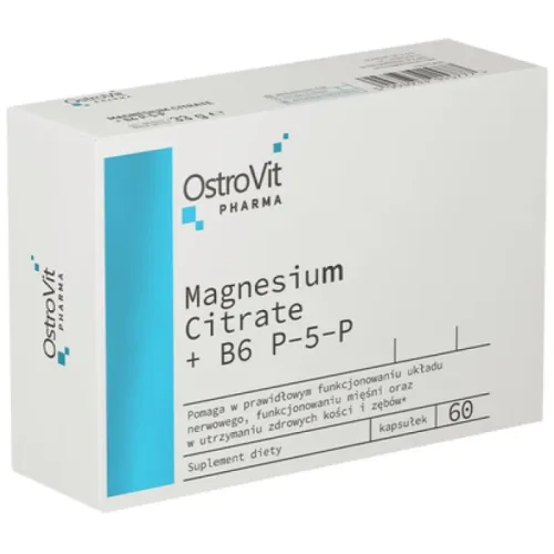 Magnesium Citrate + B6 P-5-P Blisters (60 дози) / 60 капсули - OstroVit