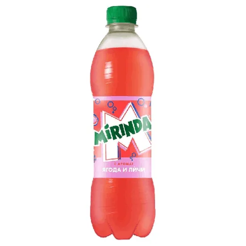 Газирана напитка Mirinda ягода и личи 500мл. - Mirinda