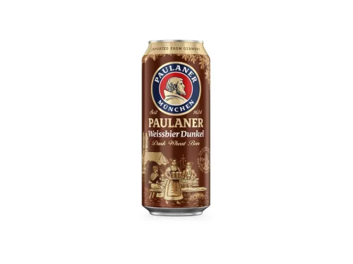 Бира Paulaner Хефевайс Тъмно 5.3% 500мл Кен Германия