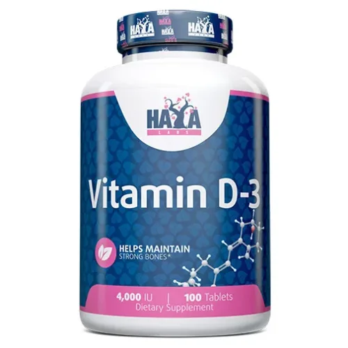 Vitamin D3 / 4000 IU / 100 Tabs / 100g - Haya Labs