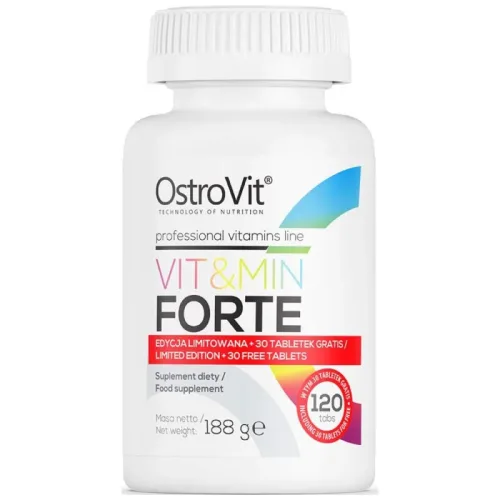 VIT&MIN Forte / Limited Edition / 120 Таблетки, 120 дози - OstroVit