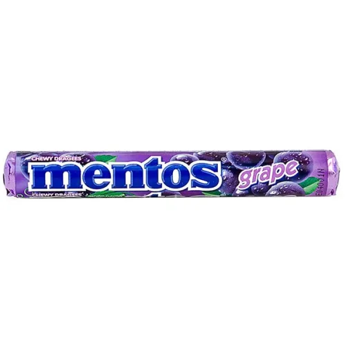 Бонбони Mentos Grape 37.5гр. - Mentos